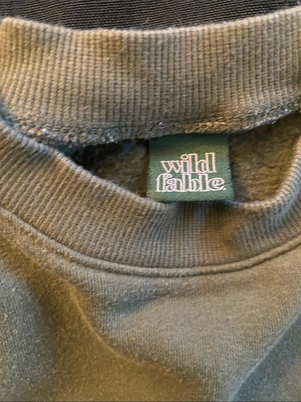 wild fable Olive Green 'PORTLAND' Crewneck Sweatshirt
